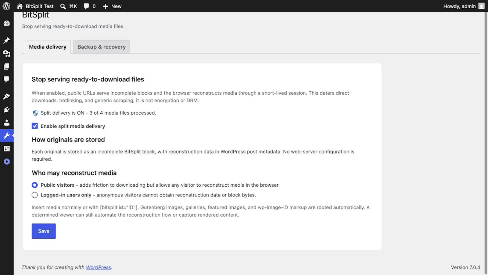 BitSplit Media Delivery screenshot 3