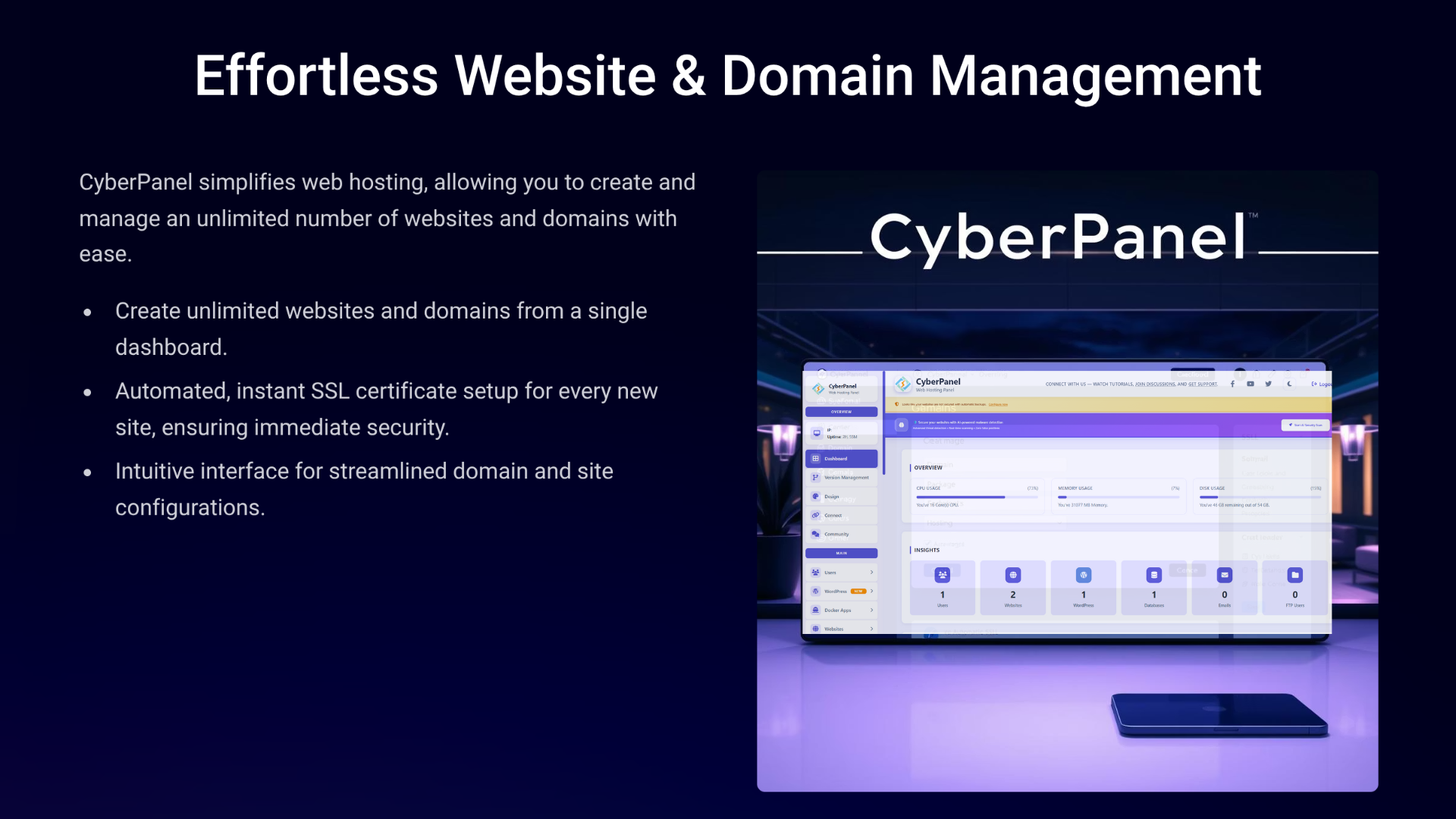 Mídia 3 de CyberPanel