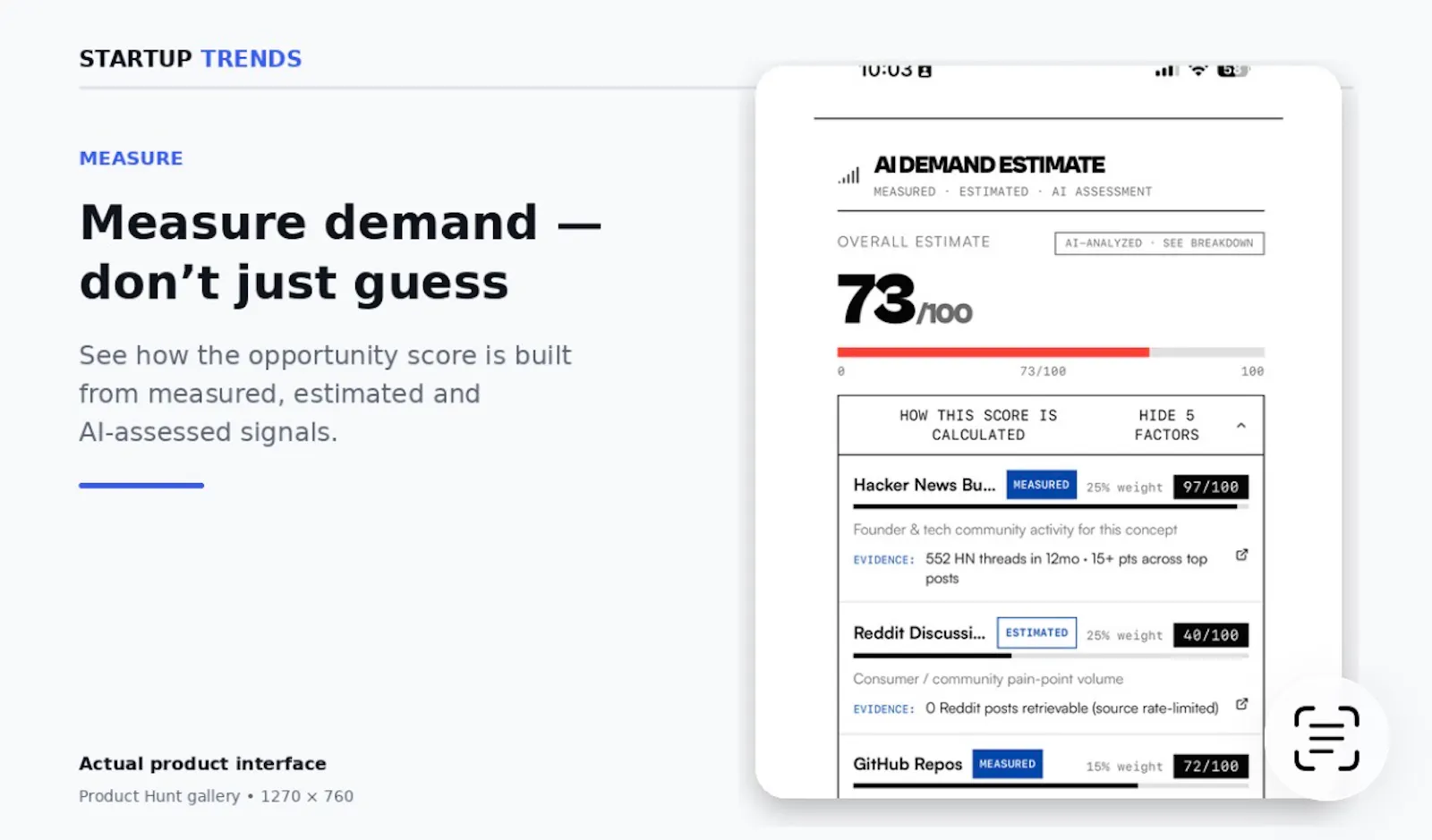 Startup Trends screenshot 2