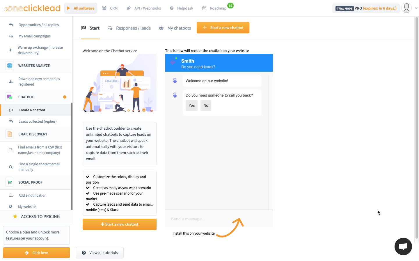 One Click Lead gallery image