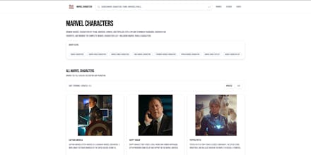 Marvel Characters gallery image