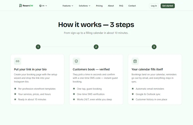 ReservDM screenshot 2