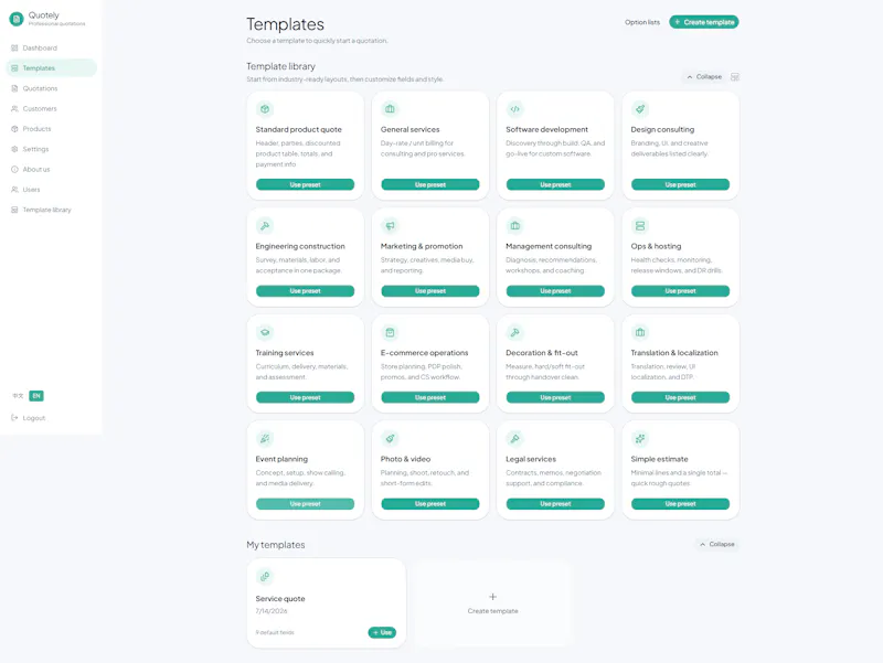 Comtools Quotely screenshot 7