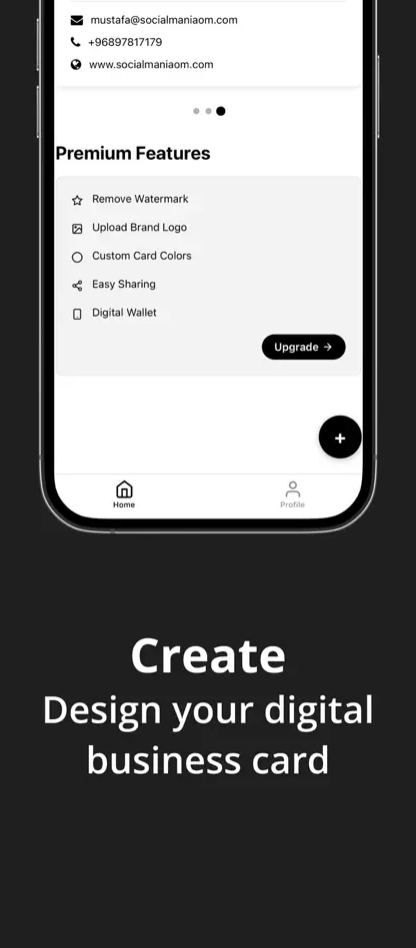 चकित - अपने Apple वॉलेट के लिए डिजिटल व्यवसाय कार्ड बनाएं मीडिया 2