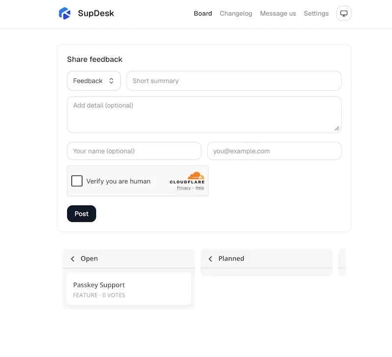 SupDesk screenshot 1
