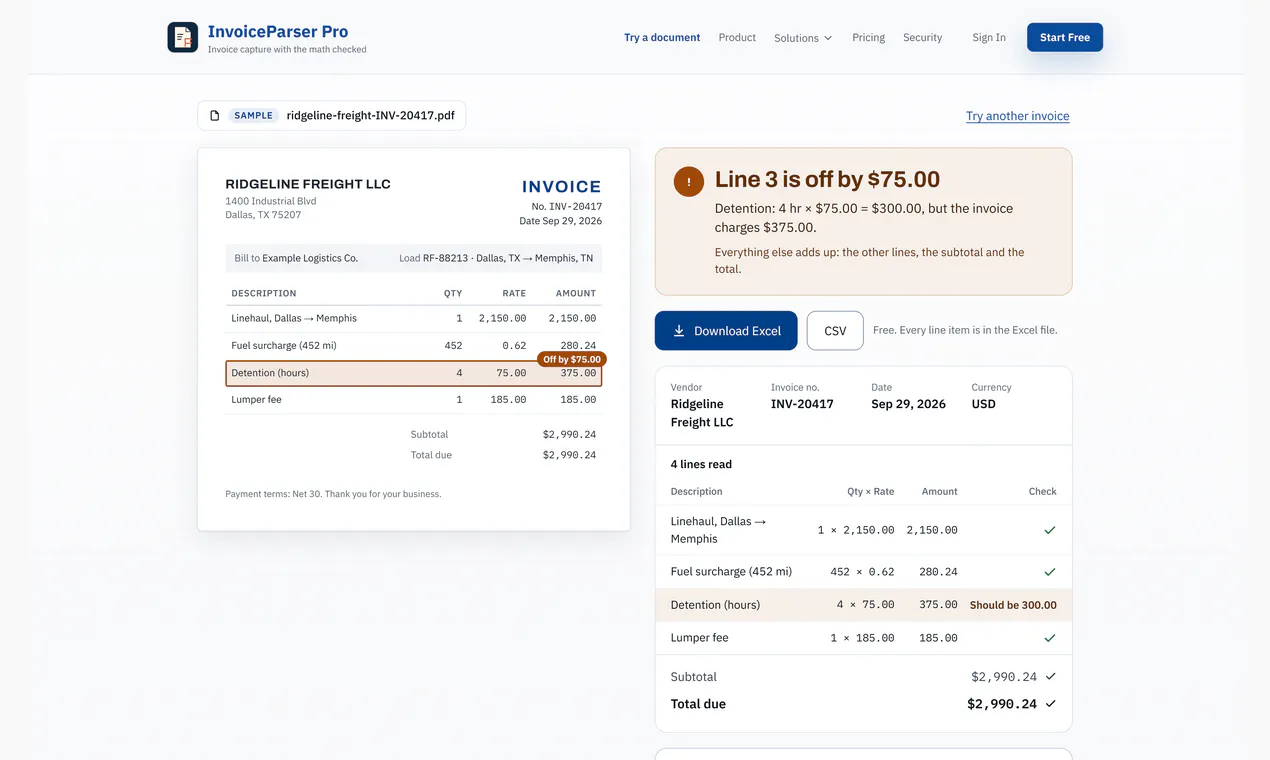 InvoiceParser Pro gallery image