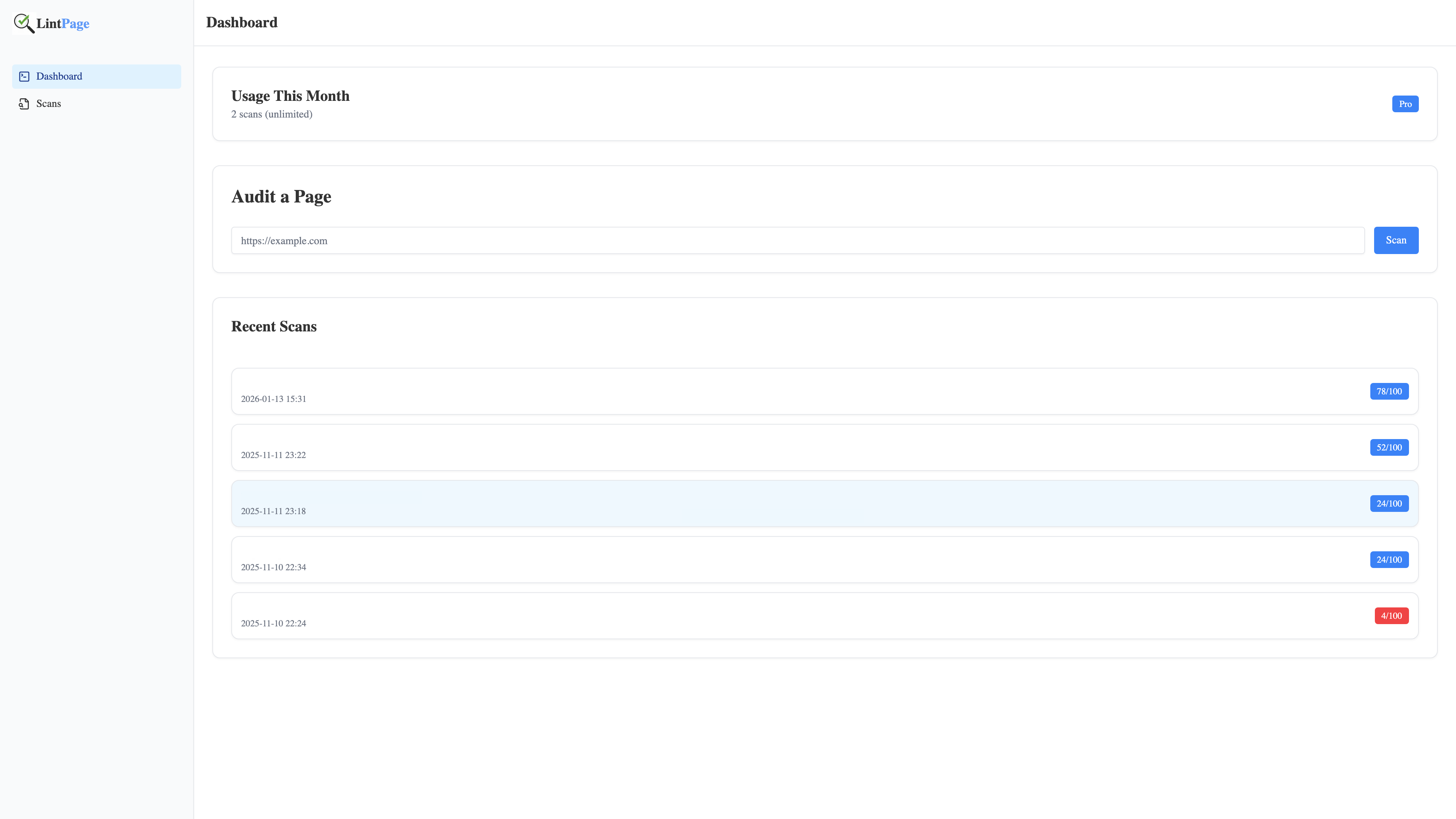LintPage - Screenshot 2 showing product features and functionality