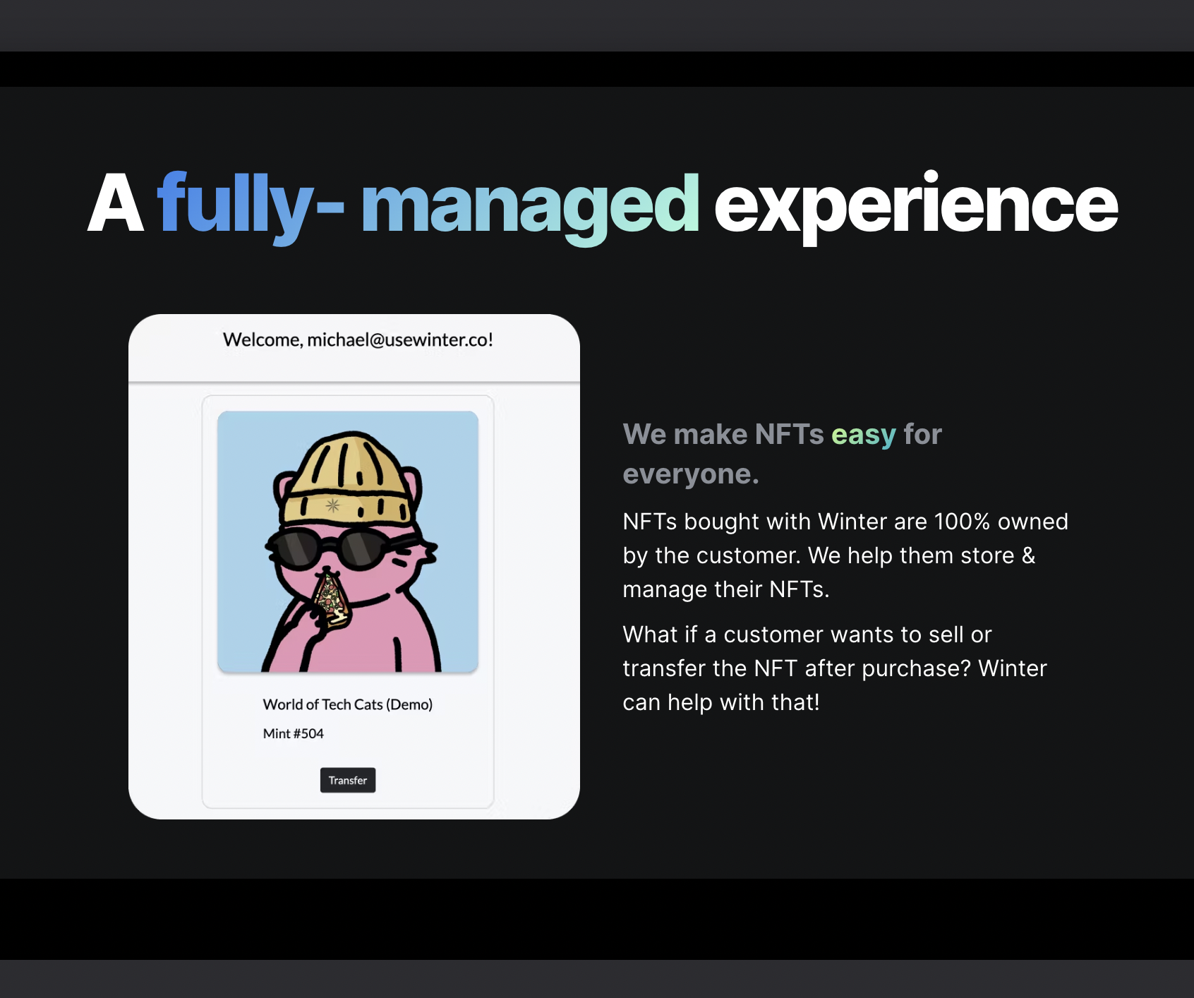 Winter NFT Checkout for Platforms gallery image