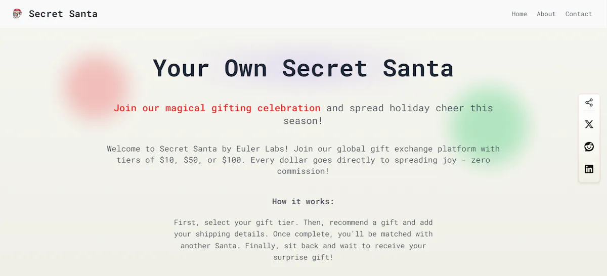 Secret Santa Gifting Network