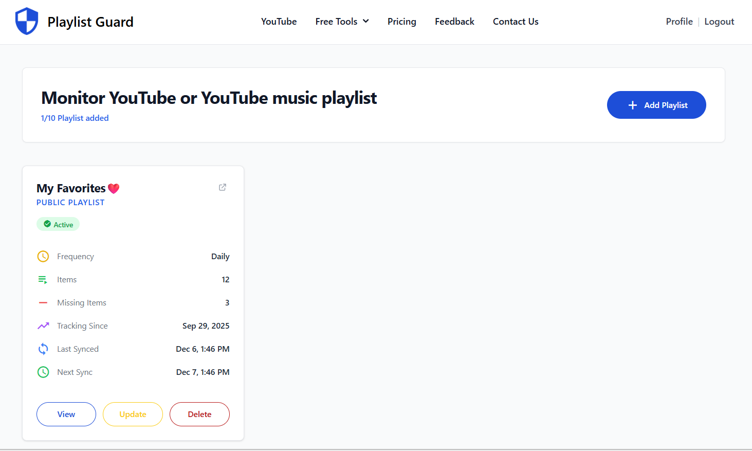 Playlist Guard screenshot 3