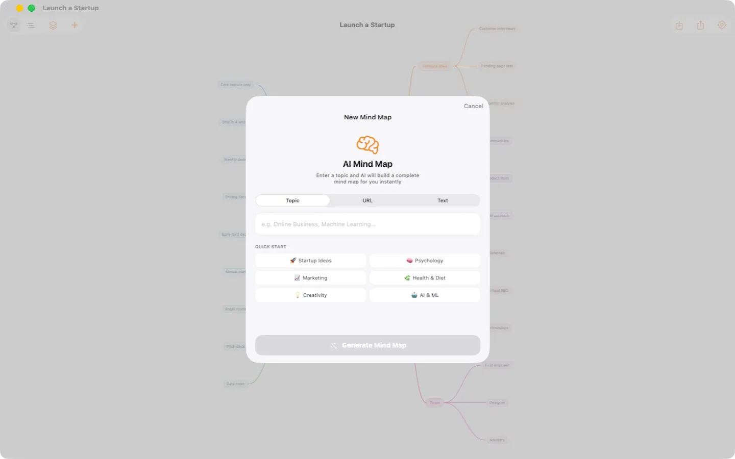Mindmap AI gallery image