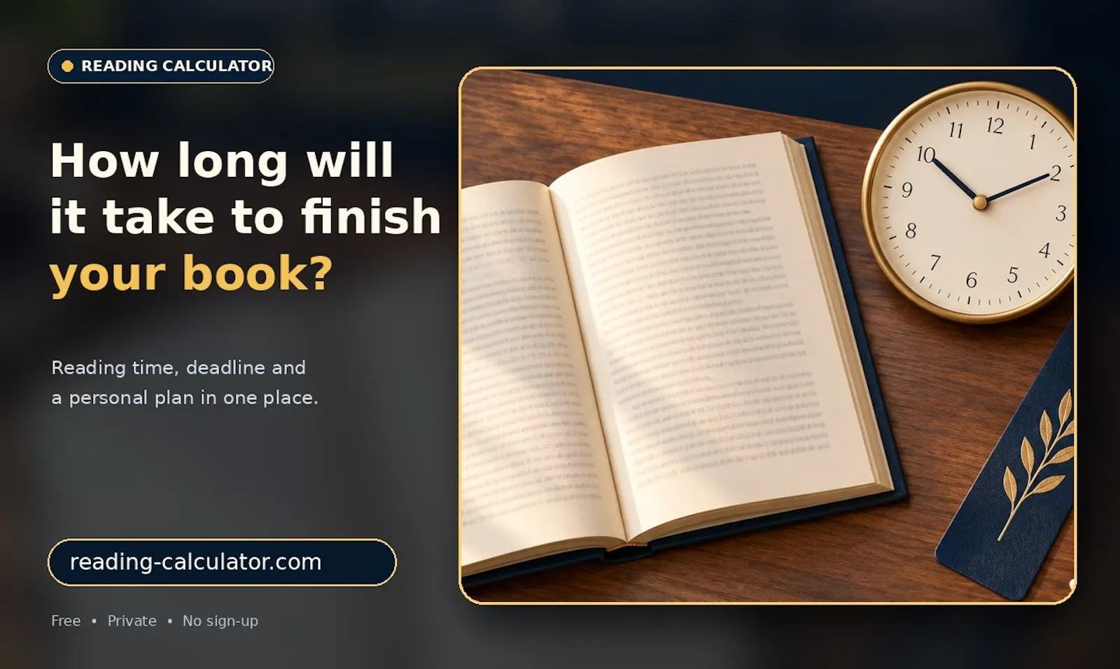 Reading Calculator screenshot 1