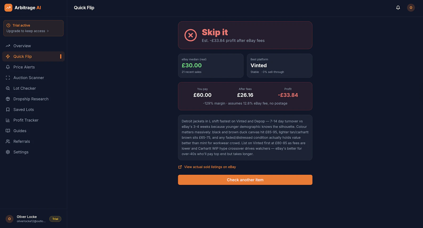 Arbitrage AI screenshot 2