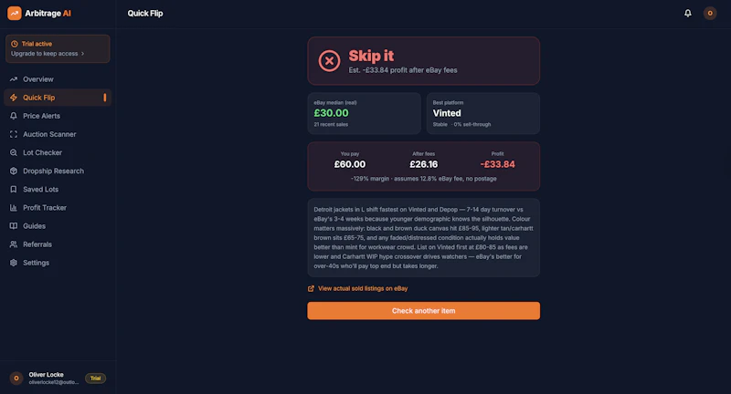 Arbitrage AI screenshot 2