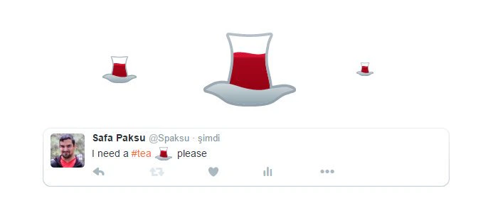 We want "Turkish Tea" symbol in twitter #Tea tag.
