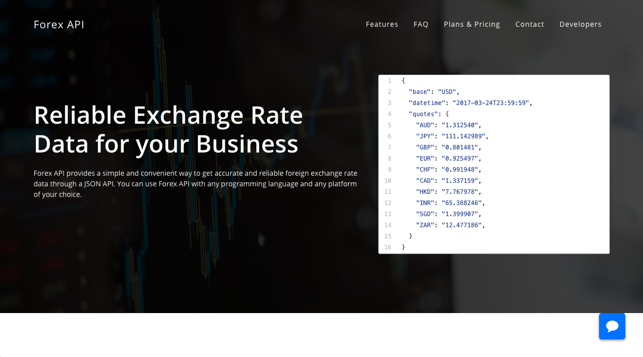 Forex API gallery image