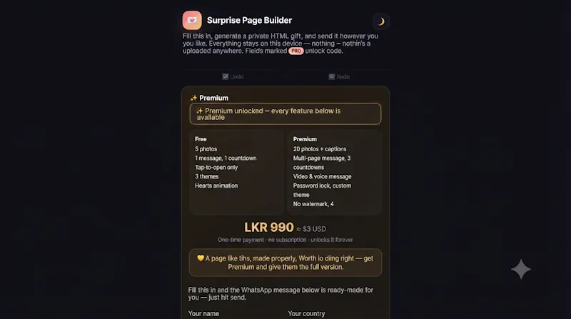 Surprise Page Builder screenshot 1