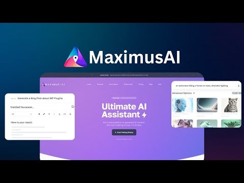 startuptile MaximusAI-All-in-one AI Content Generation Platform