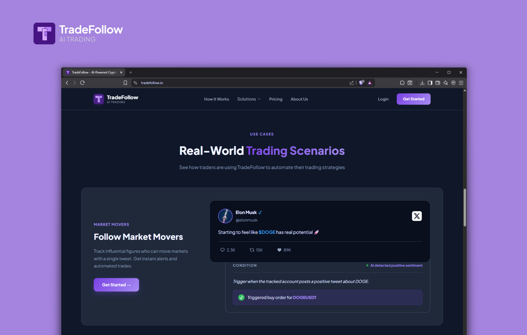 TradeFollow - Screenshot 3 showing product features and functionality