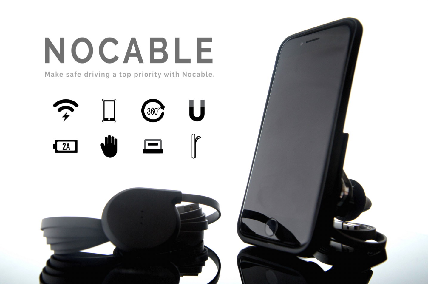 NOCABLE:iPhone 7&7Plus Wireless Charging Solution