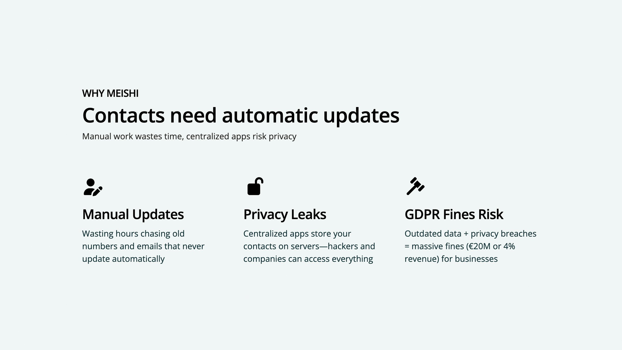 Meishi - Screenshot 2 showing product features and functionality
