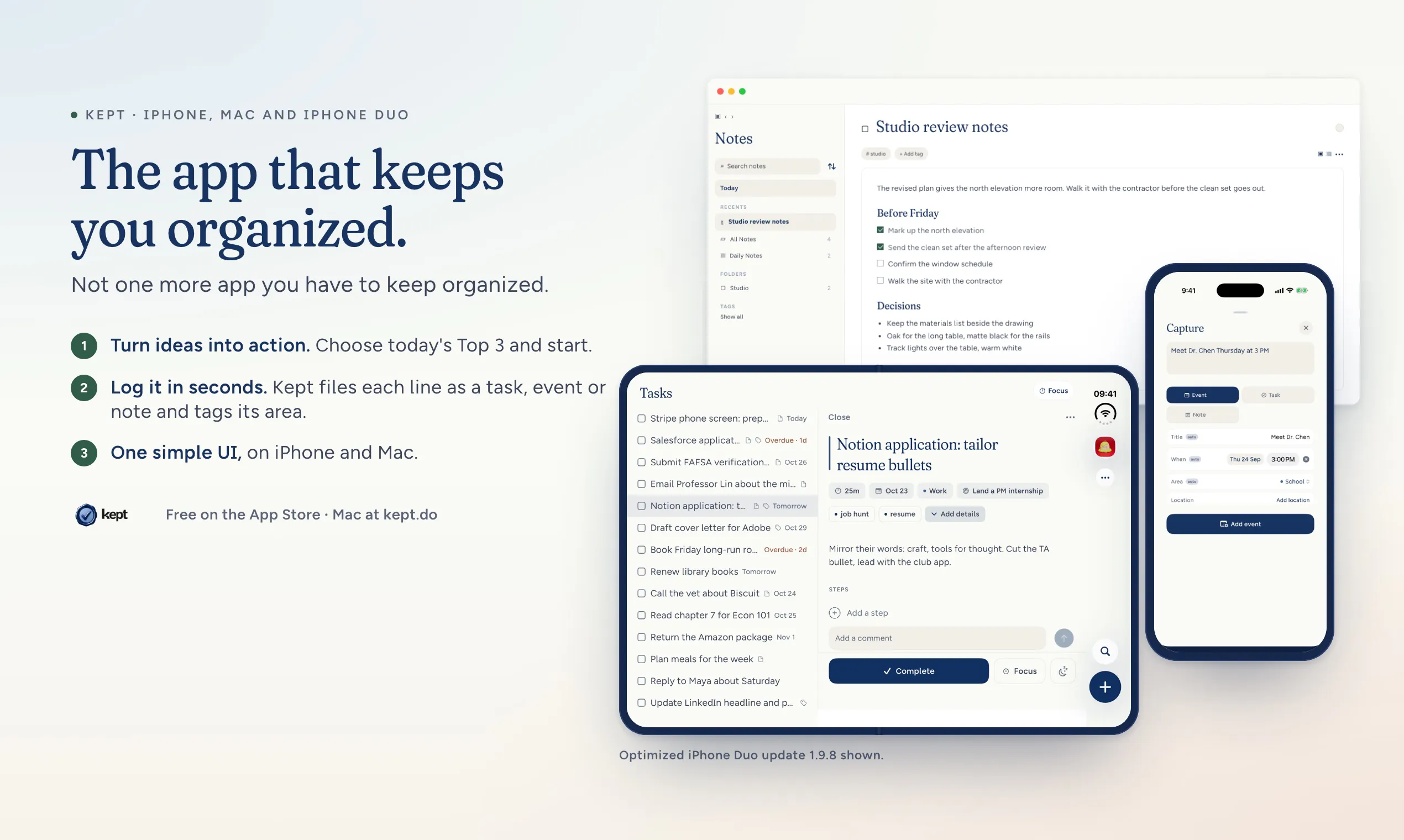 Kept 截图 1