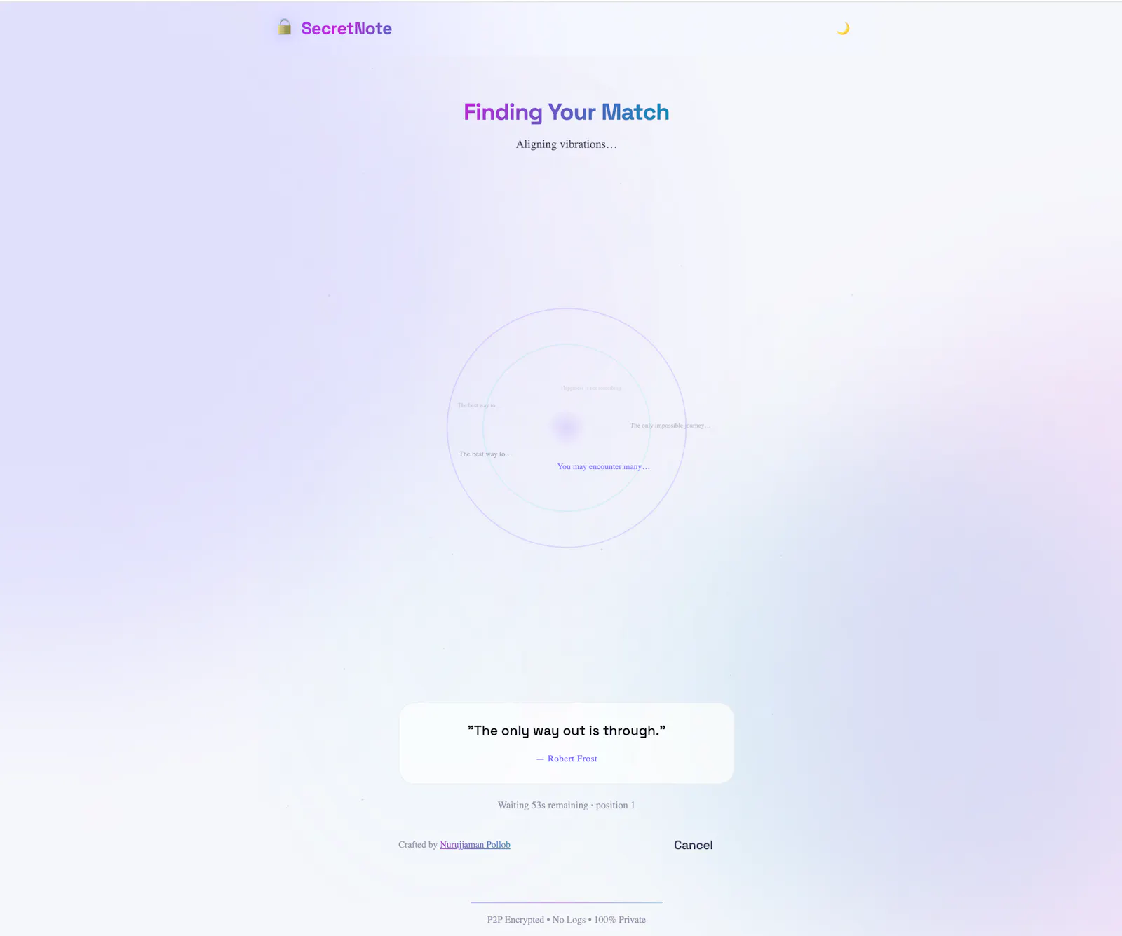 SecretNote — P2P Chat screenshot 2