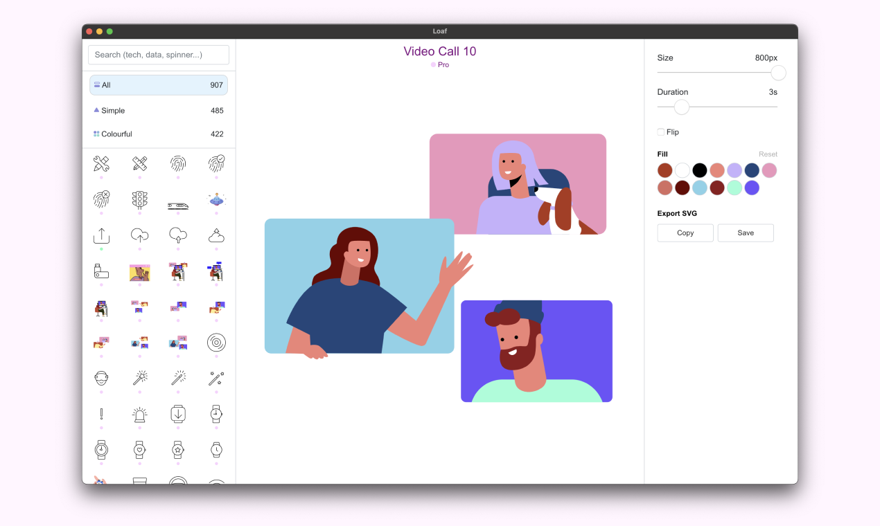 Loaf 2.0 - Een SVG -editor met 900 premium -animaties! media 5