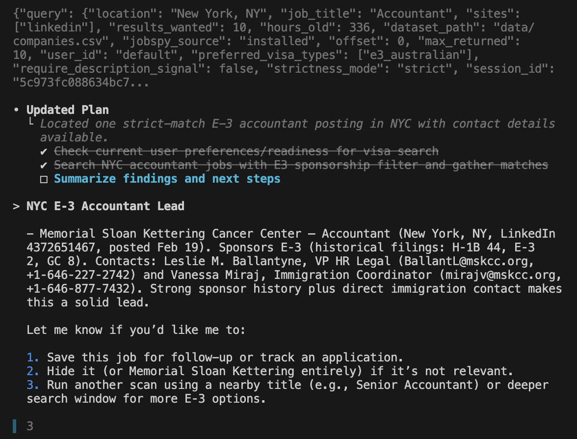 US Visa Search MCP. gallery image