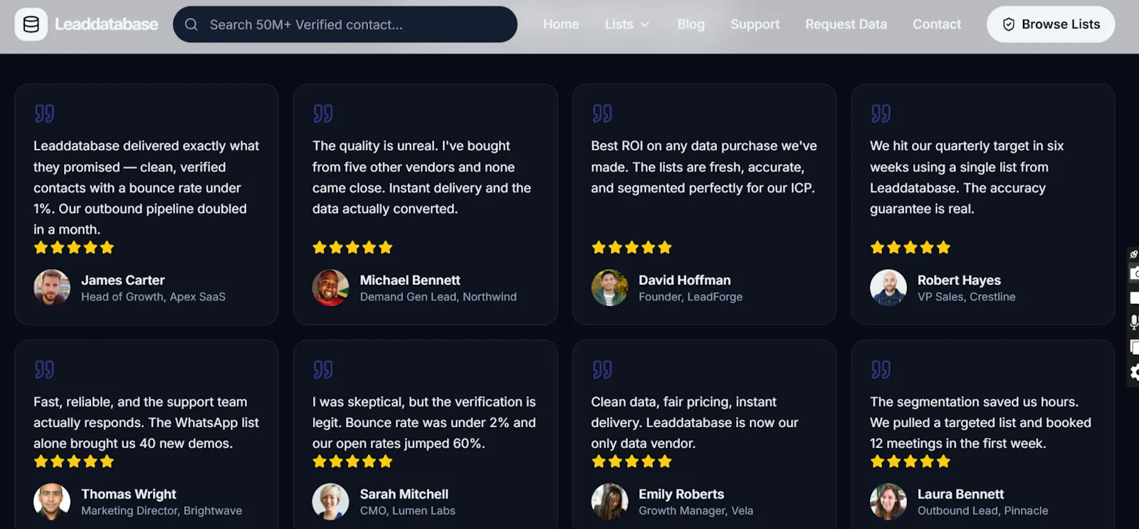 Leaddatabase screenshot 3