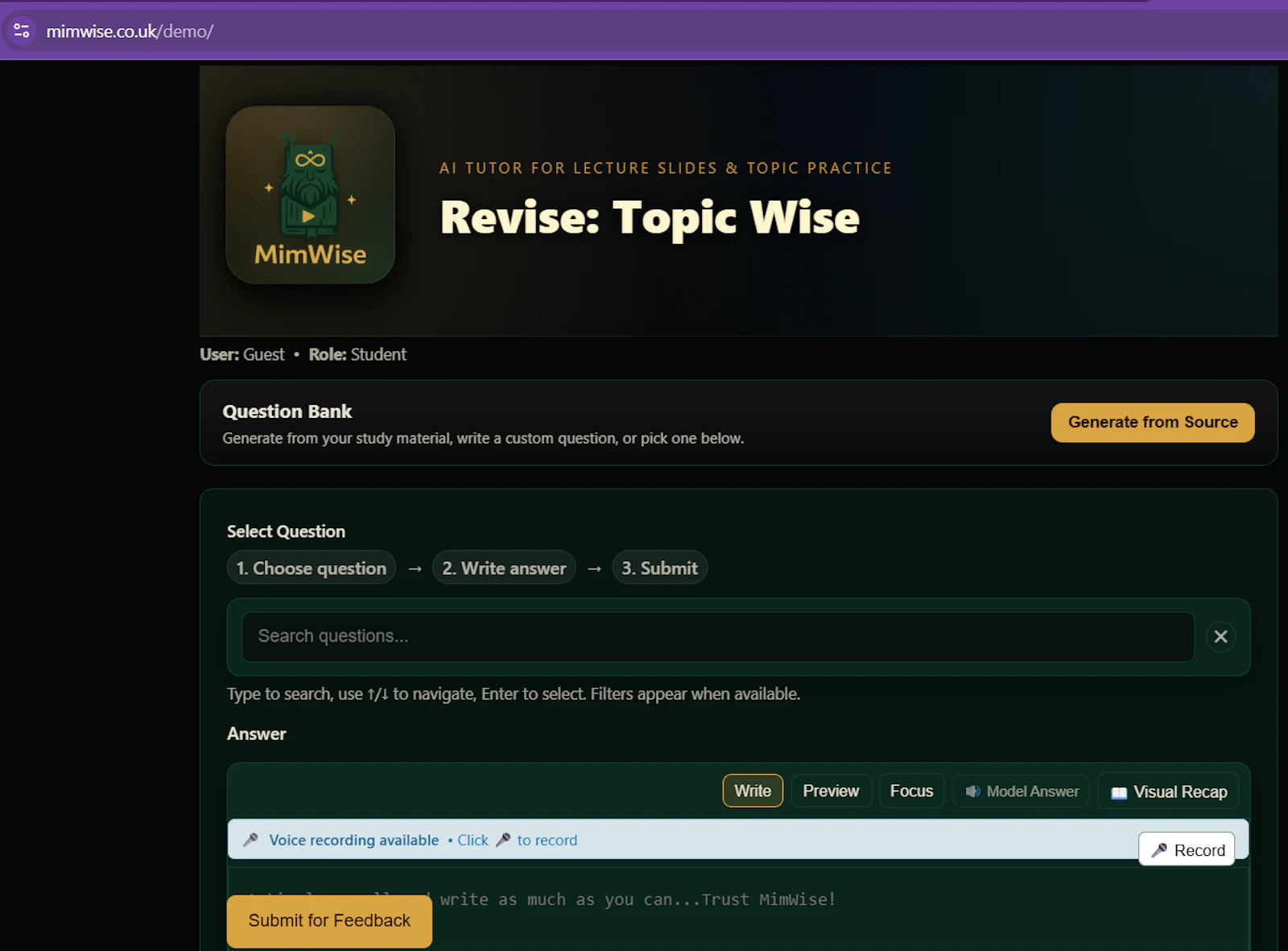 MimWise: Lecture Slide Explainer screenshot 5