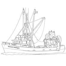 Turn your boat into a drawing or sticker gallery image