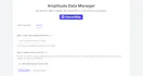 Amplitude Data Manager