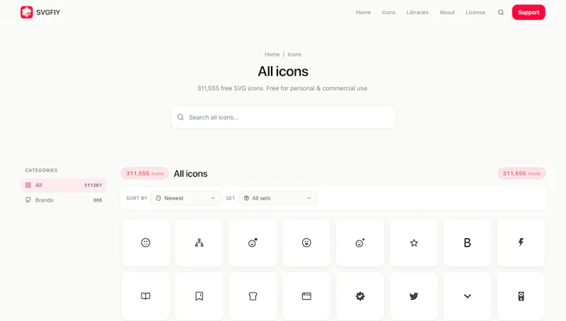 SVGFIY —  Open Source SVG Icon Library screenshot 5