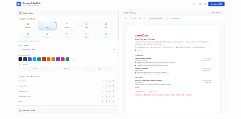 Resume Builder by Shiva Kar screenshot 1