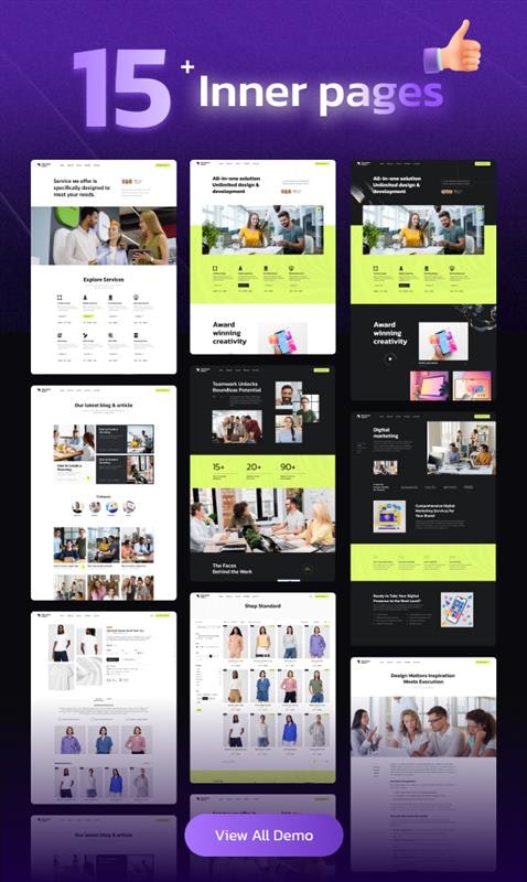 Média Plexify Agence polyvalente WordPress - Thème WordPress pour agence intelligent, rapide et flexible 2