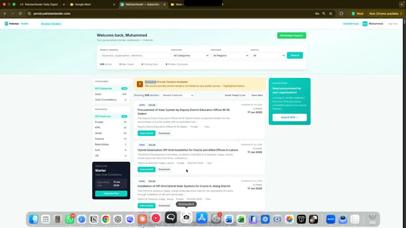 Pakistan Tenders  screenshot 2
