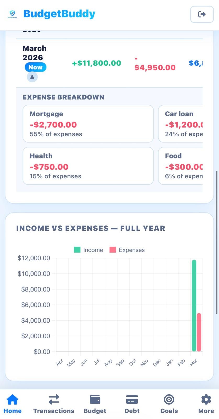 BudgetBuddy gallery image