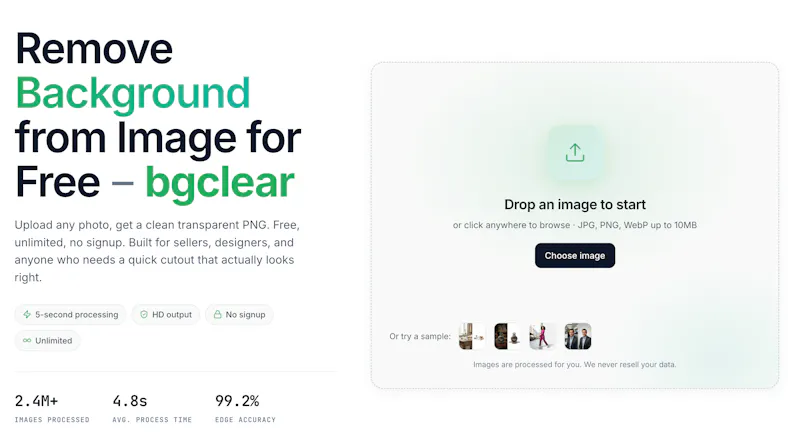 bgclear screenshot 1