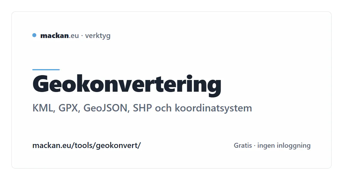 GeoConvert: geodata file converter gallery image