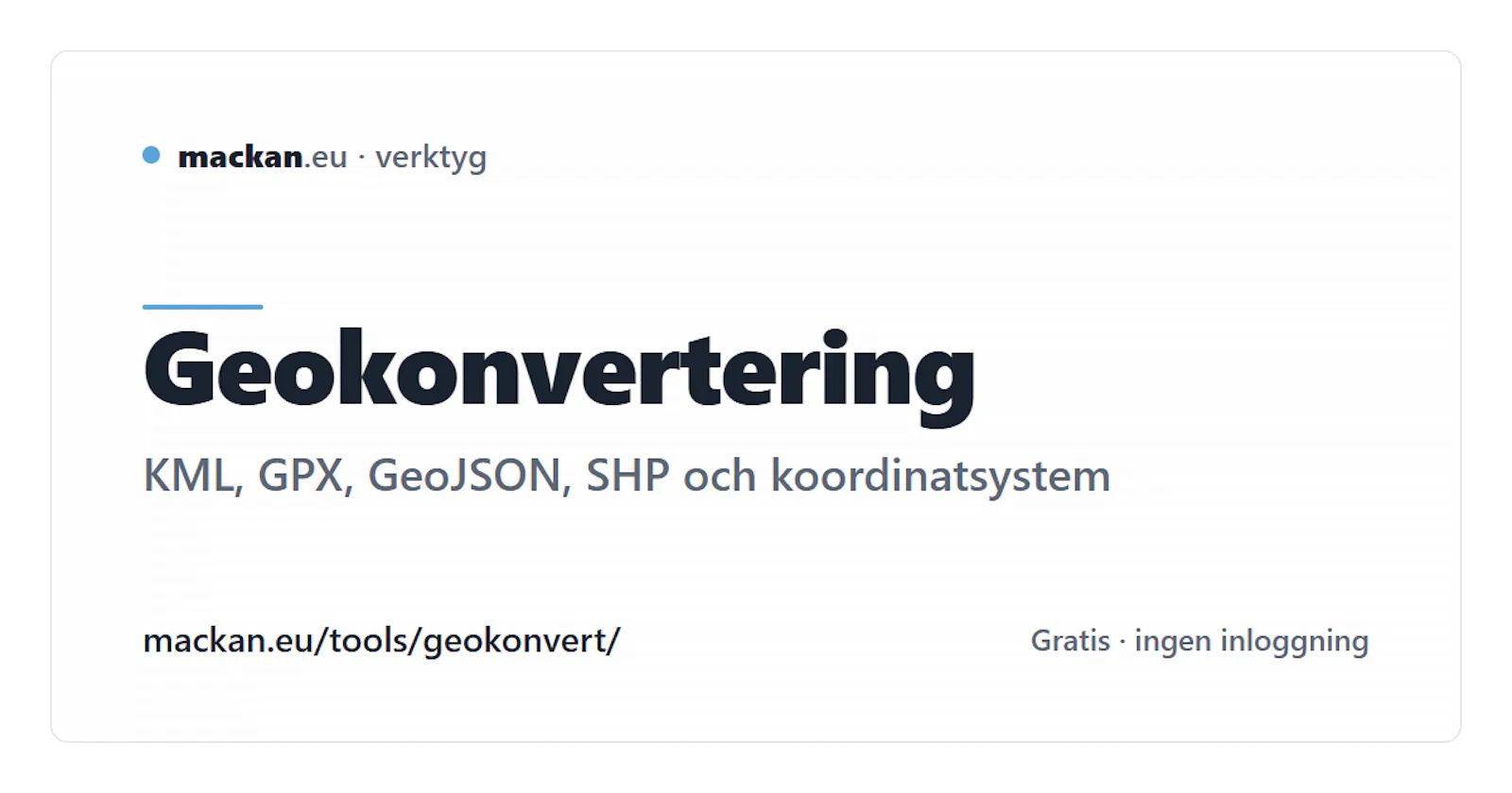 GeoConvert: geodata file converter screenshot 1