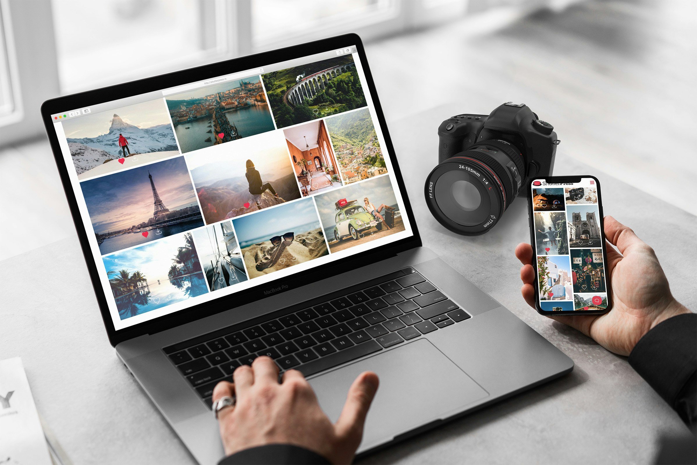 ShutterPress - Main product screenshot demonstrating key features and user interface