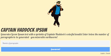 Captain Haddock Ipsum gallery image
