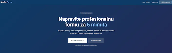 DevTet Forms — Srpski Form Builder gallery image