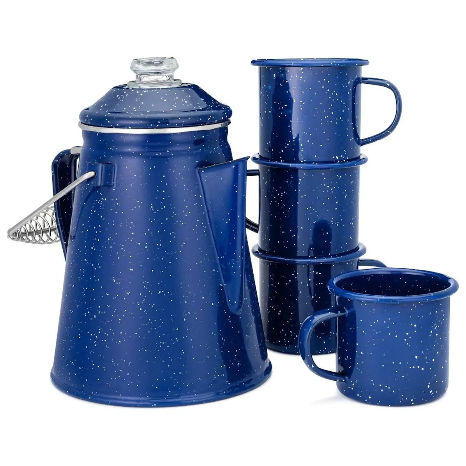 Classic Enamel Percolator & Mug Set screenshot 1