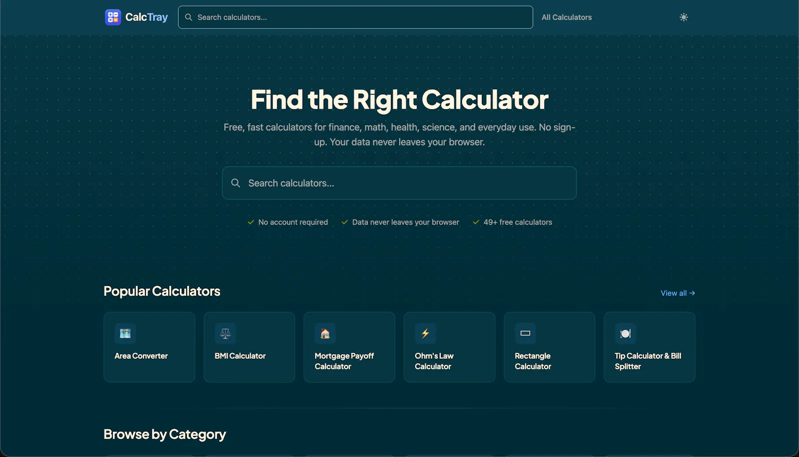 CalcTray screenshot 2