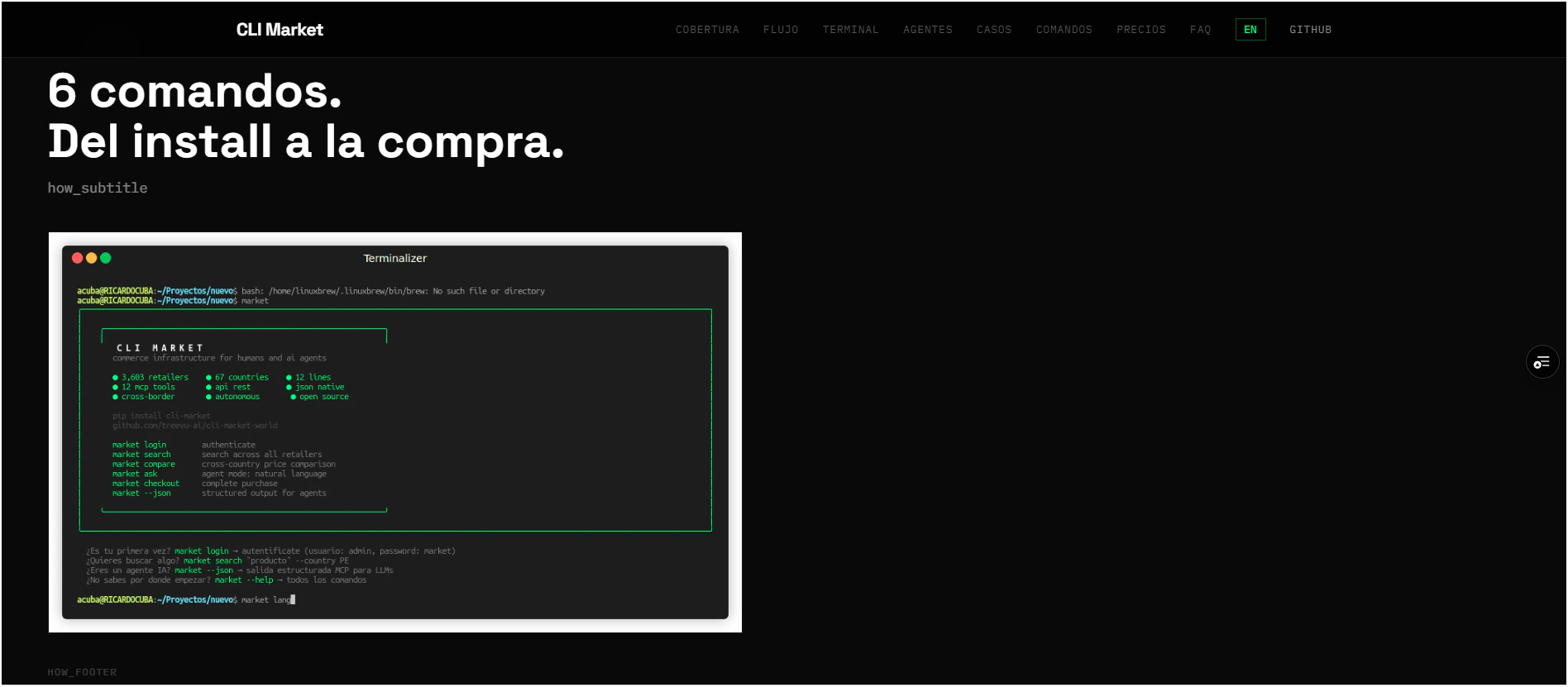 CLI Market screenshot 1