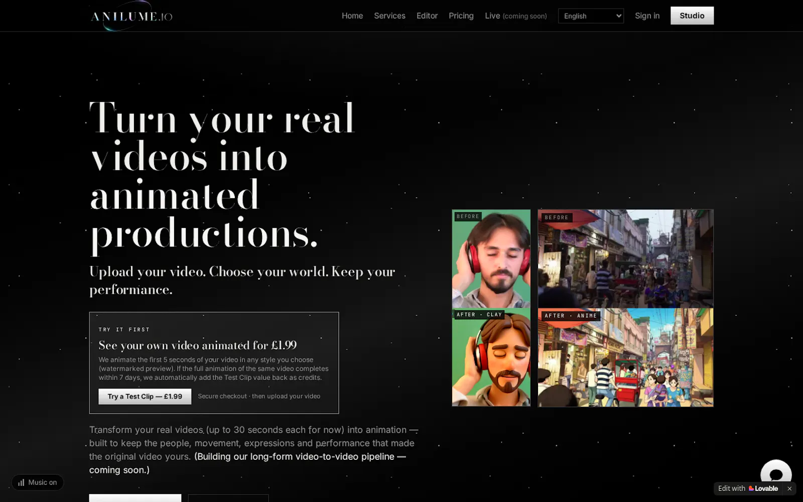 Anilume.io screenshot 1