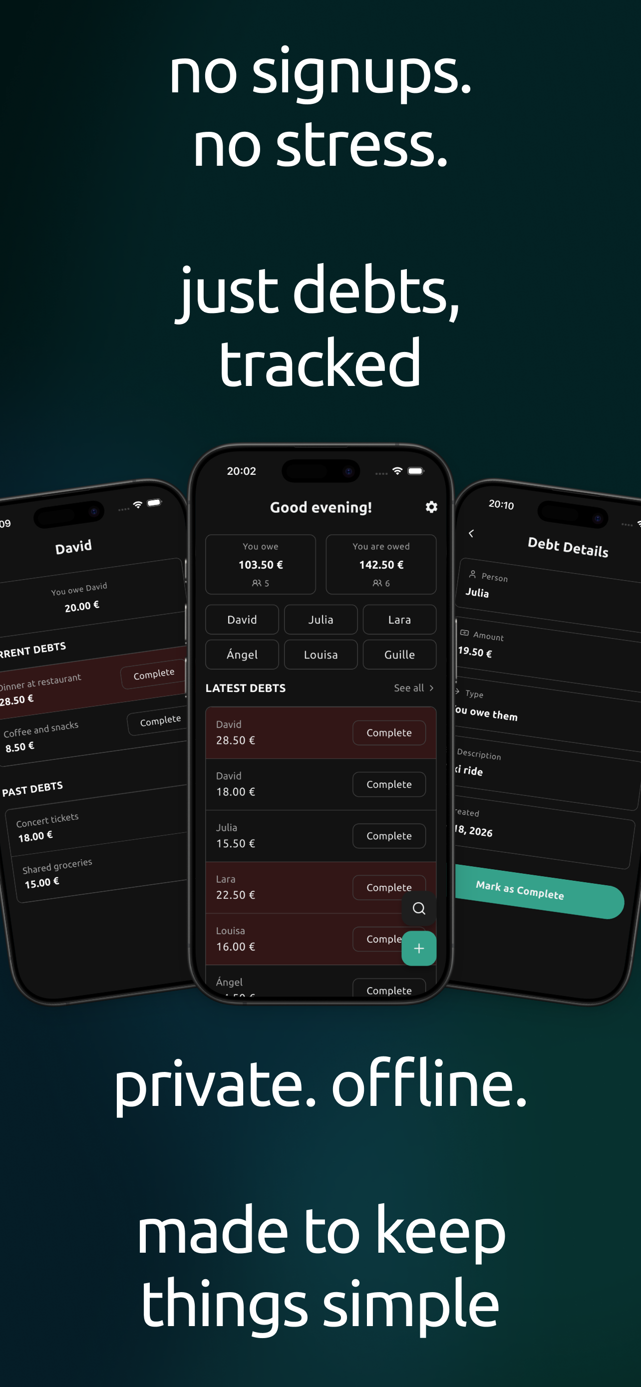 Dibs — Friendly Debt Tracker gallery image