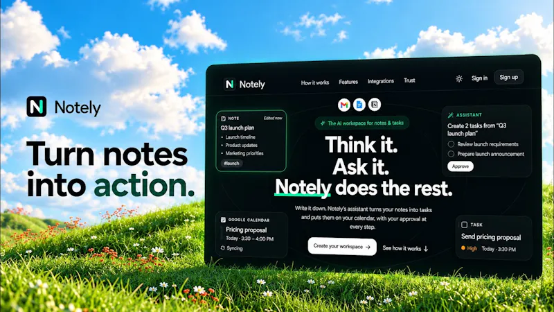Notely screenshot 1 (video preview)